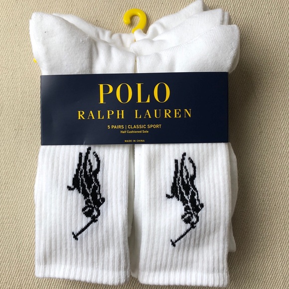 Polo Ralph Lauren Other - *MENS* 6 PAIR WHITE POLO CLASSIC SPORT SOCKS
